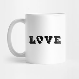 Love Bass Guitar Pick Light Theme Mug